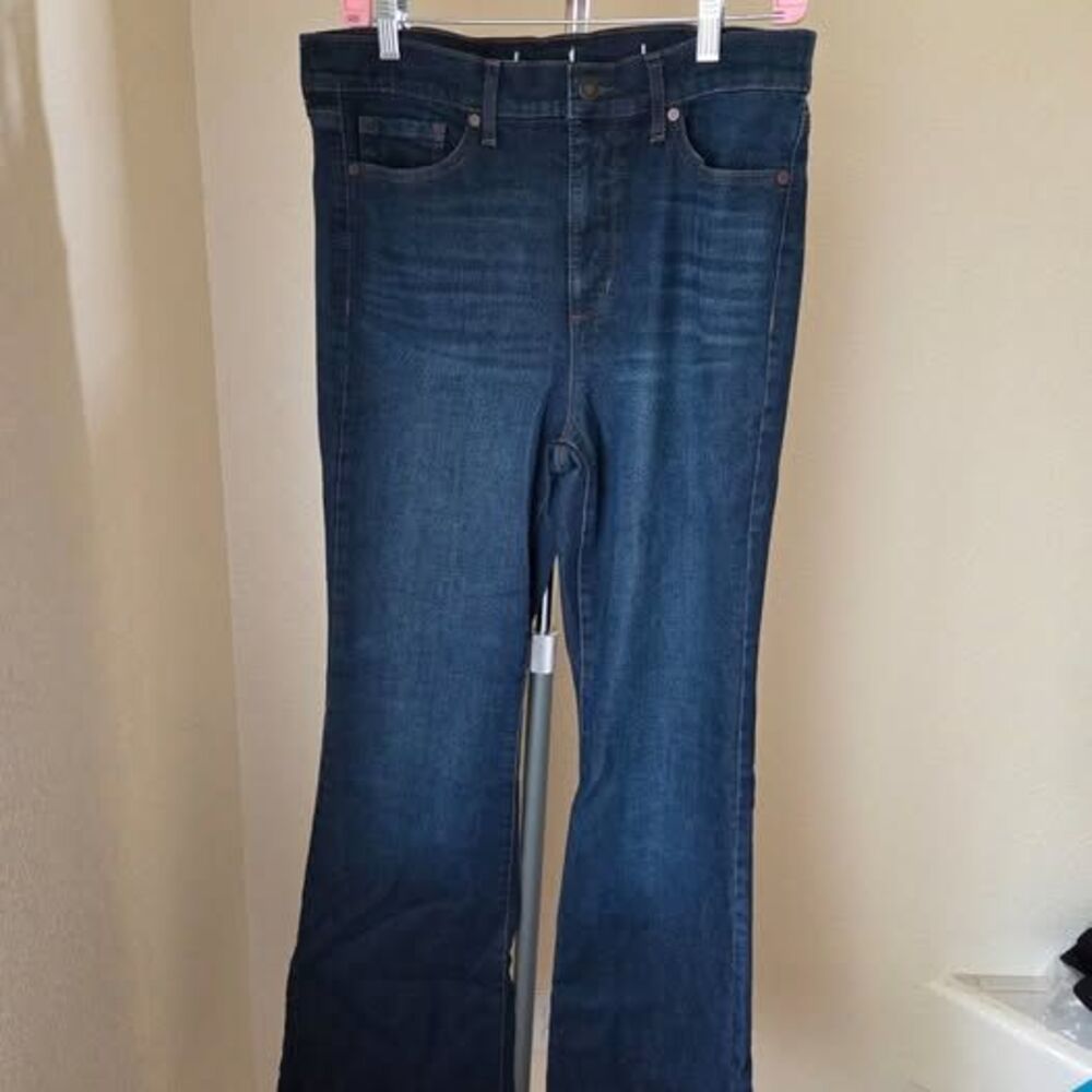 KDF Flare Bell Bottom Women's High Waisted Stretch Slimming Jeans